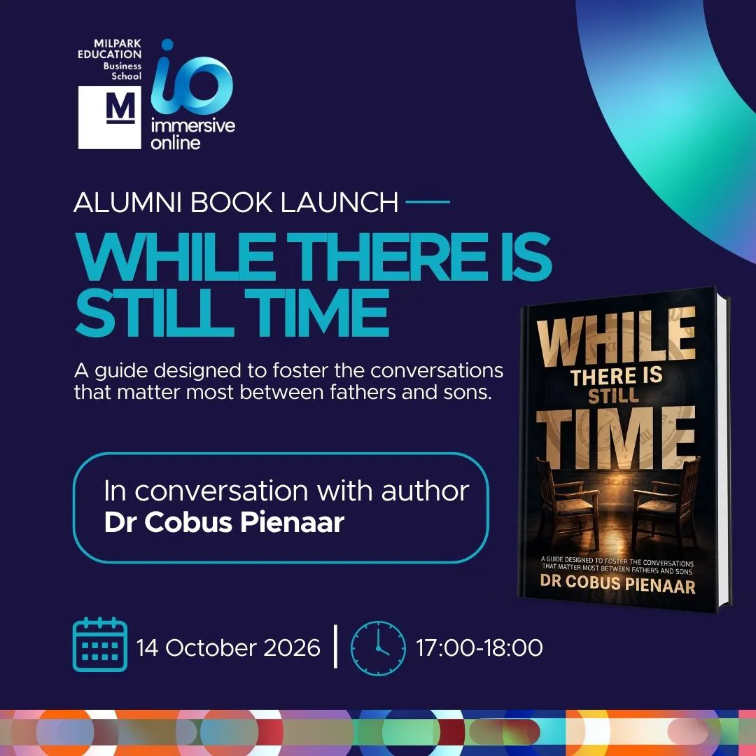Alumni Book Launch with Dr Cobus Pienaar on 14 October 2026